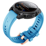 Cinturino con fibbia in silicone oro rosa, For Garmin Fenix 7S