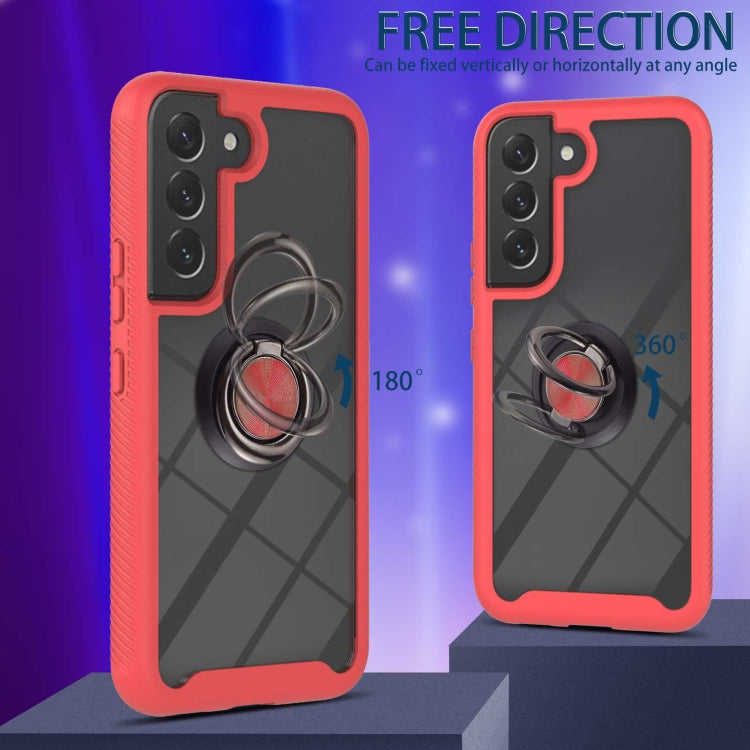 Custodia antiurto per PC + TPU con supporto per anello, For Samsung Galaxy S22, For Samsung Galaxy S22+, For Samsung Galaxy S22 Ultra, For Samsung Galaxy A33 5G, For Samsung Galaxy A53 5G, For Motorola Moto G Power (2022) / G Pure