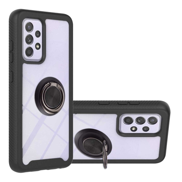 Custodia antiurto per PC + TPU con supporto per anello, For Samsung Galaxy S22, For Samsung Galaxy S22+, For Samsung Galaxy S22 Ultra, For Samsung Galaxy A33 5G, For Samsung Galaxy A53 5G, For Motorola Moto G Power (2022) / G Pure