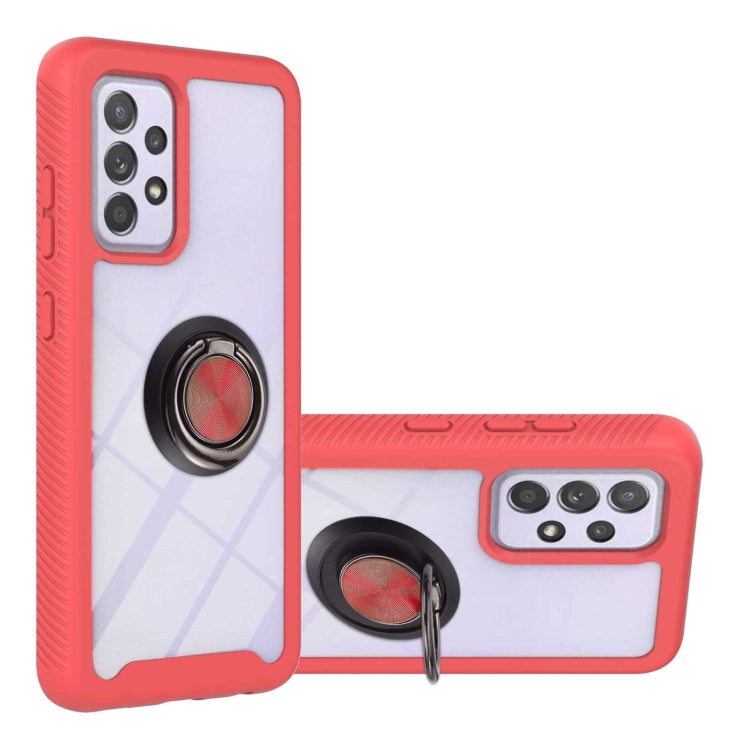 Custodia antiurto per PC + TPU con supporto per anello, For Samsung Galaxy S22, For Samsung Galaxy S22+, For Samsung Galaxy S22 Ultra, For Samsung Galaxy A33 5G, For Samsung Galaxy A53 5G, For Motorola Moto G Power (2022) / G Pure