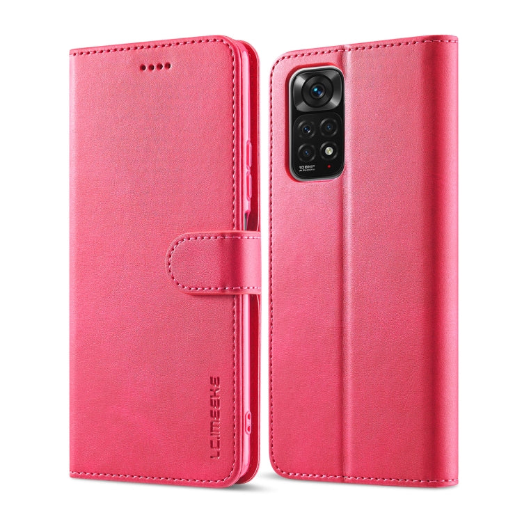 LC.IMEEKE Custodia per cellulare in pelle di vitello, For Xiaomi Redmi Note 11/11S, For Xiaomi Redmi Note 11 Pro International Version, For Xiaomi Redmi Note 11/11S International Version, For Xiaomi Redmi Note 11 International Version