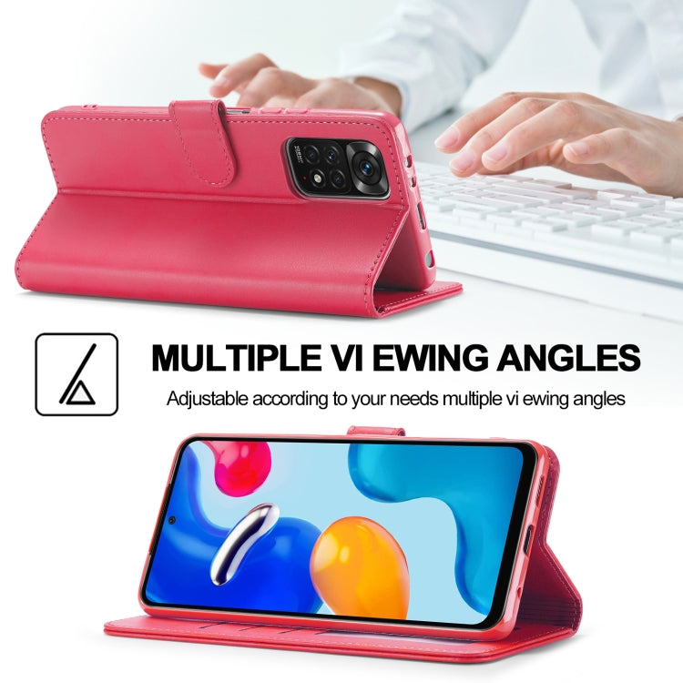 LC.IMEEKE Custodia per cellulare in pelle di vitello, For Xiaomi Redmi Note 11/11S, For Xiaomi Redmi Note 11 Pro International Version, For Xiaomi Redmi Note 11/11S International Version, For Xiaomi Redmi Note 11 International Version
