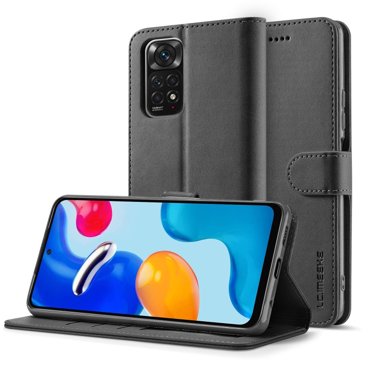LC.IMEEKE Custodia per cellulare in pelle di vitello, For Xiaomi Redmi Note 11/11S, For Xiaomi Redmi Note 11 Pro International Version, For Xiaomi Redmi Note 11/11S International Version, For Xiaomi Redmi Note 11 International Version