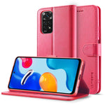 LC.IMEEKE Custodia per cellulare in pelle di vitello, For Xiaomi Redmi Note 11/11S, For Xiaomi Redmi Note 11 Pro International Version, For Xiaomi Redmi Note 11/11S International Version, For Xiaomi Redmi Note 11 International Version