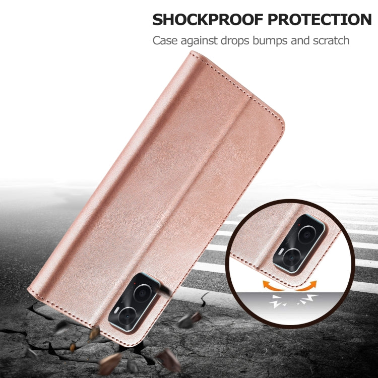 LC.IMEEKE Custodia per cellulare in pelle di vitello, For OPPO Realme 9i / A36 / A76