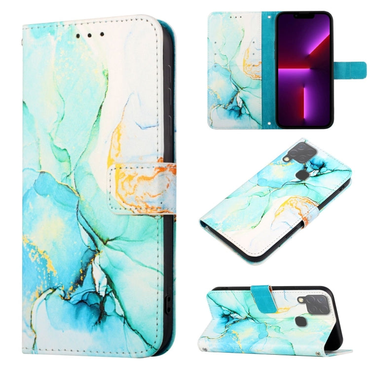 Cassa del telefono di cuoio di vibrazione del modello di marmo PT003, For Infinix Hot 10S, For Infinix Hot 11, For Infinix Hot 11S, For Infinix Note 8