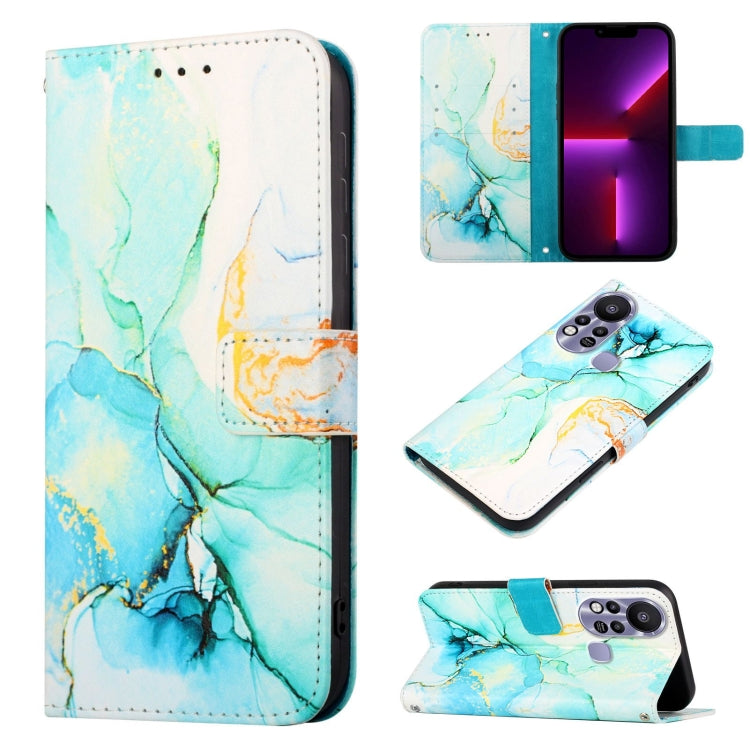 Cassa del telefono di cuoio di vibrazione del modello di marmo PT003, For Infinix Hot 10S, For Infinix Hot 11, For Infinix Hot 11S, For Infinix Note 8
