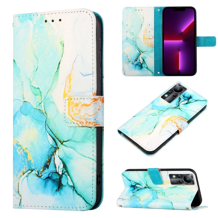 Cassa del telefono di cuoio di vibrazione del modello di marmo PT003, For Infinix Zero X / Zero X Pro