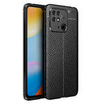 Custodia per telefono antiurto in TPU con texture Litchi, For Xiaomi Redmi 10C