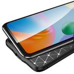 Custodia per telefono antiurto in TPU con texture Litchi, For Xiaomi Redmi 10C