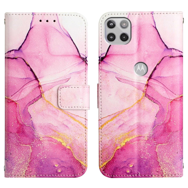 Cassa del telefono di cuoio di vibrazione del modello di marmo PT003, For Motorola One 5G Ace, For Motorola Moto G Stylus 5G