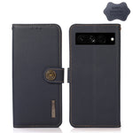 Custodia per telefono RFID KHAZNEH Custer in vera pelle, For Google Pixel 7 Pro 5G, For Google Pixel 7 5G