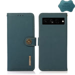 Custodia per telefono RFID KHAZNEH Custer in vera pelle, For Google Pixel 7 Pro 5G, For Google Pixel 7 5G
