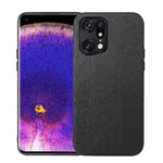 Custodia per telefono in PU con struttura in legno, For OPPO Find X5 Pro, For OPPO Find N