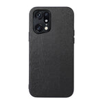 Custodia per telefono in PU con struttura in legno, For OPPO Find X5 Pro, For OPPO Find N