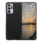 Custodia per telefono in PU con struttura in legno, For OPPO Find X5 Pro, For OPPO Find N