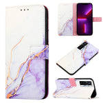 Cassa del telefono di cuoio di vibrazione del modello di marmo PT003, For Tecno Camon 16 Pro / 16, For Tecno Camon 17, For Tecno Camon 17 Pro, For Tecno Camon 18