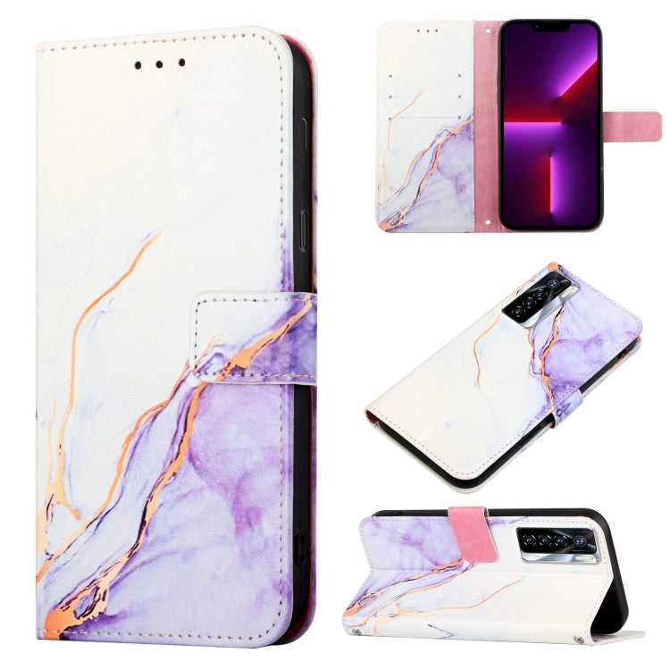 Cassa del telefono di cuoio di vibrazione del modello di marmo PT003, For Tecno Camon 16 Pro / 16, For Tecno Camon 17, For Tecno Camon 17 Pro, For Tecno Camon 18