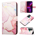 Cassa del telefono di cuoio di vibrazione del modello di marmo PT003, For Tecno Spark 7, For Tecno Spark 7 Pro, For Tecno Spark 8, For itel S16 Pro