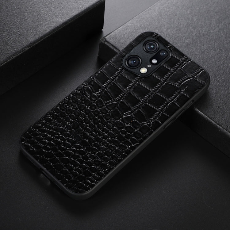 Custodia per telefono in pelle di vacchetta di coccodrillo, For OPPO Find X5 Pro, For OPPO Find N