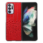 Custodia per telefono in pelle di vacchetta di coccodrillo, For OPPO Find X5 Pro, For OPPO Find N