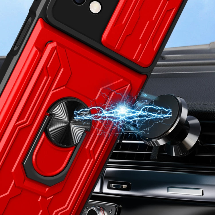 Custodia per telefono scorrevole Camshield TPU + PC con slot per schede, For Xiaomi Poco X4 Pro 5G