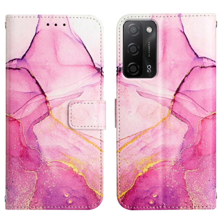 Cassa del telefono di cuoio di vibrazione del modello di marmo PT003, For OPPO A93 / F17 Pro / Reno4 F / Reno4 Lite, For OPPO A55s 5G, For OPPO A94 / F19 Pro / Reno5 F / Reno5 Lite, For OPPO A94 5G / A95 5G / F19 Pro+ 5G / Reno5 Z