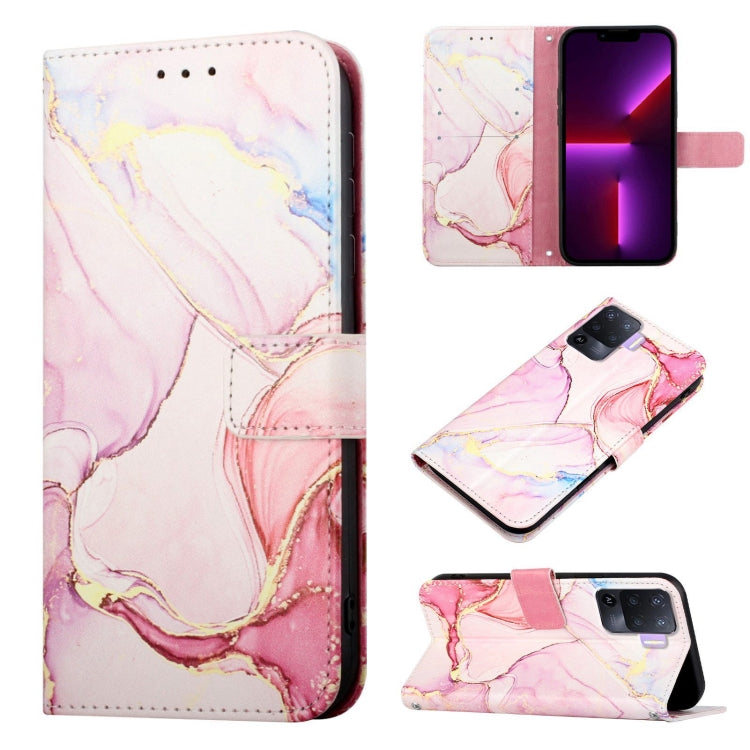 Cassa del telefono di cuoio di vibrazione del modello di marmo PT003, For OPPO A93 / F17 Pro / Reno4 F / Reno4 Lite, For OPPO A55s 5G, For OPPO A94 / F19 Pro / Reno5 F / Reno5 Lite, For OPPO A94 5G / A95 5G / F19 Pro+ 5G / Reno5 Z