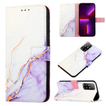 Cassa del telefono di cuoio di vibrazione del modello di marmo PT003, For OPPO A93 / F17 Pro / Reno4 F / Reno4 Lite, For OPPO A55s 5G, For OPPO A94 / F19 Pro / Reno5 F / Reno5 Lite, For OPPO A94 5G / A95 5G / F19 Pro+ 5G / Reno5 Z