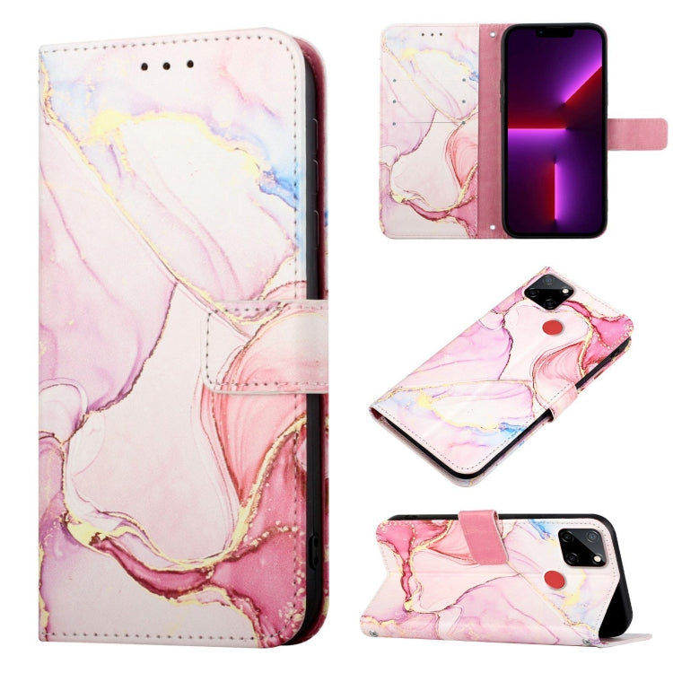 Cassa del telefono di cuoio di vibrazione del modello di marmo PT003, For OPPO K9x, For Realme 8 / 8 Pro, For Realme 8i, For Realme C12 / C15 / C25 / C25s / 7i Global / Narzo 20 / Narzo 30A