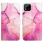 Cassa del telefono di cuoio di vibrazione del modello di marmo PT003, For Realme C20 / C11 2021, For Realme C21Y / C25Y, For Realme GT Master / Q3 Pro Carnival, For Realme Narzo 50A