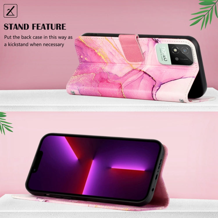 Cassa del telefono di cuoio di vibrazione del modello di marmo PT003, For Realme Narzo 50i, For Realme 8 5G / V13 5G / Narzo 30 5G, For OPPO Reno6 Pro+ 5G, For OPPO Reno6 5G