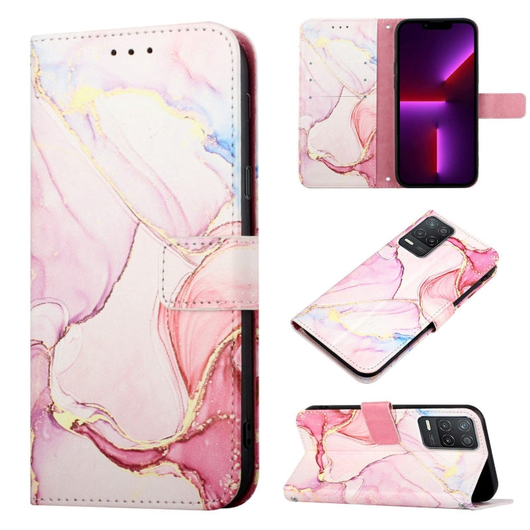 Cassa del telefono di cuoio di vibrazione del modello di marmo PT003, For Realme Narzo 50i, For Realme 8 5G / V13 5G / Narzo 30 5G, For OPPO Reno6 Pro+ 5G, For OPPO Reno6 5G