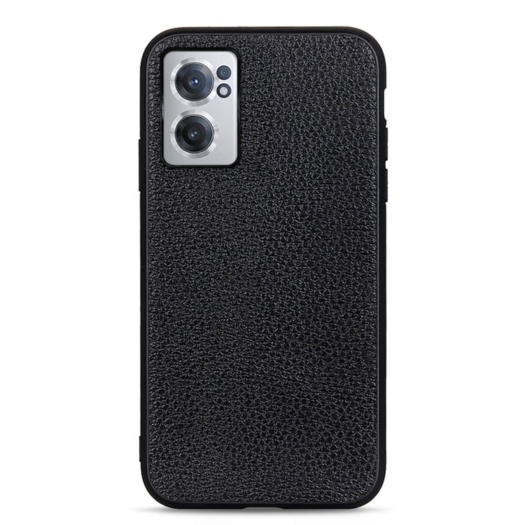 Custodia per telefono in vera pelle con texture Litchi, For OnePlus Nord CE 2 5G, For Xiaomi Redmi K40S 5G, For Xiaomi Redmi K50/K50 Pro Fine Hole Version, For Huawei nova 9 SE Fine Hole Version