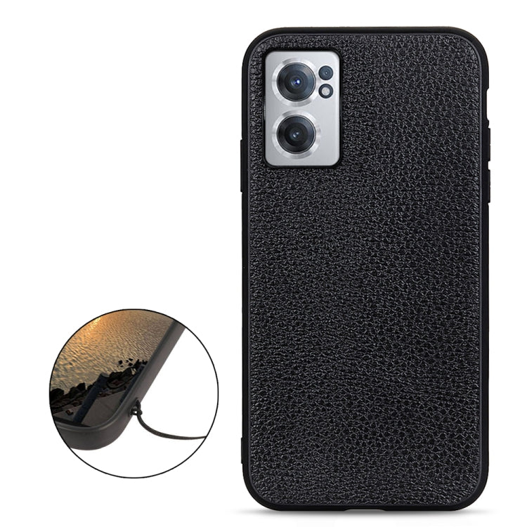 Custodia per telefono in vera pelle con texture Litchi, For OnePlus Nord CE 2 5G, For Xiaomi Redmi K40S 5G, For Xiaomi Redmi K50/K50 Pro Fine Hole Version, For Huawei nova 9 SE Fine Hole Version