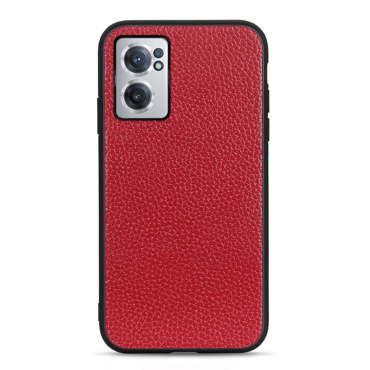 Custodia per telefono in vera pelle con texture Litchi, For OnePlus Nord CE 2 5G, For Xiaomi Redmi K40S 5G, For Xiaomi Redmi K50/K50 Pro Fine Hole Version, For Huawei nova 9 SE Fine Hole Version