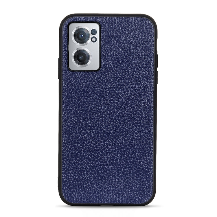 Custodia per telefono in vera pelle con texture Litchi, For OnePlus Nord CE 2 5G, For Xiaomi Redmi K40S 5G, For Xiaomi Redmi K50/K50 Pro Fine Hole Version, For Huawei nova 9 SE Fine Hole Version