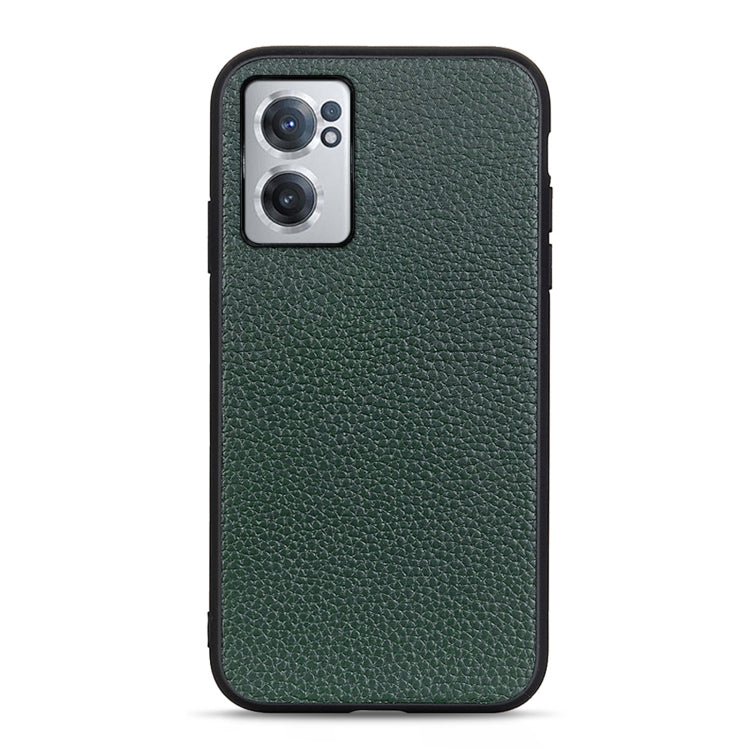 Custodia per telefono in vera pelle con texture Litchi, For OnePlus Nord CE 2 5G, For Xiaomi Redmi K40S 5G, For Xiaomi Redmi K50/K50 Pro Fine Hole Version, For Huawei nova 9 SE Fine Hole Version