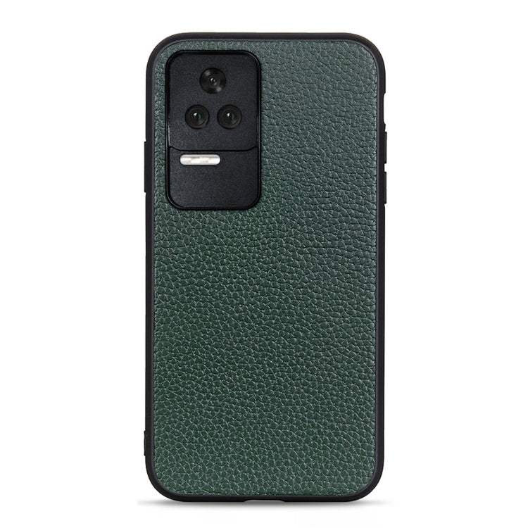 Custodia per telefono in vera pelle con texture Litchi, For OnePlus Nord CE 2 5G, For Xiaomi Redmi K40S 5G, For Xiaomi Redmi K50/K50 Pro Fine Hole Version, For Huawei nova 9 SE Fine Hole Version