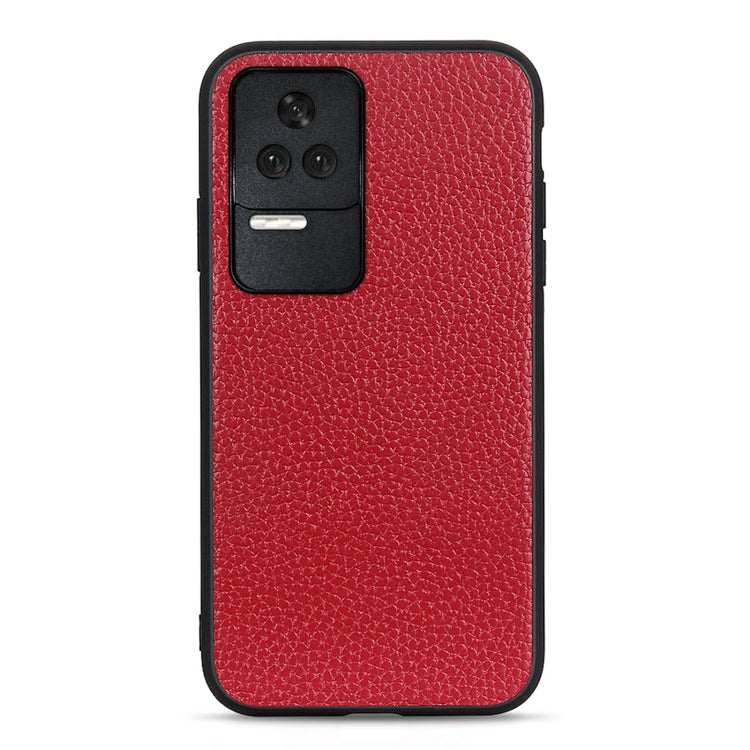 Custodia per telefono in vera pelle con texture Litchi, For OnePlus Nord CE 2 5G, For Xiaomi Redmi K40S 5G, For Xiaomi Redmi K50/K50 Pro Fine Hole Version, For Huawei nova 9 SE Fine Hole Version