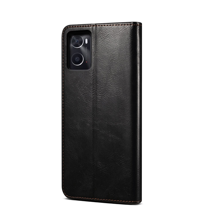 Custodia per telefono in pelle con trama di cavallo pazzo in cera d'olio, For OPPO A96 5G / Reno7 Z 5G, For Google Pixel 7 Pro 5G, For Google Pixel 7 5G, For Huawei nova 9 SE, For Xiaomi Redmi 10C, For Samsung Galaxy A23 5G