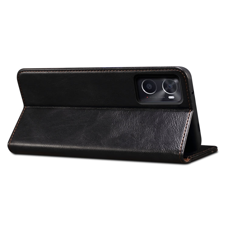 Custodia per telefono in pelle con trama di cavallo pazzo in cera d'olio, For OPPO A96 5G / Reno7 Z 5G, For Google Pixel 7 Pro 5G, For Google Pixel 7 5G, For Huawei nova 9 SE, For Xiaomi Redmi 10C, For Samsung Galaxy A23 5G