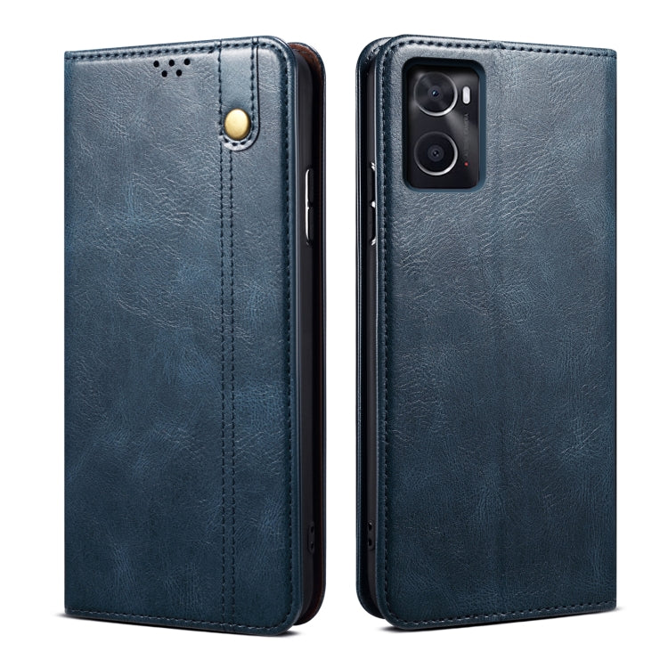 Custodia per telefono in pelle con trama di cavallo pazzo in cera d'olio, For OPPO A96 5G / Reno7 Z 5G, For Google Pixel 7 Pro 5G, For Google Pixel 7 5G, For Huawei nova 9 SE, For Xiaomi Redmi 10C, For Samsung Galaxy A23 5G