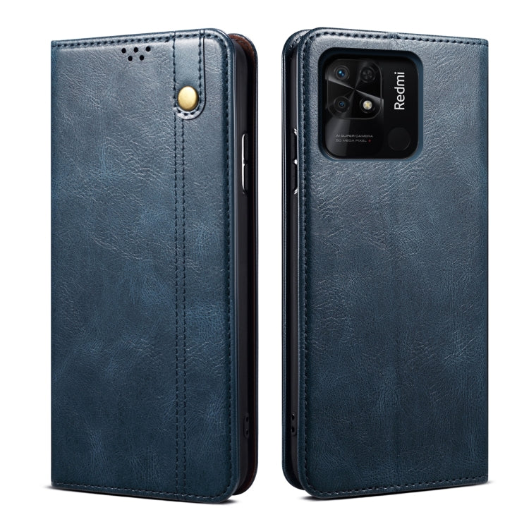 Custodia per telefono in pelle con trama di cavallo pazzo in cera d'olio, For OPPO A96 5G / Reno7 Z 5G, For Google Pixel 7 Pro 5G, For Google Pixel 7 5G, For Huawei nova 9 SE, For Xiaomi Redmi 10C, For Samsung Galaxy A23 5G