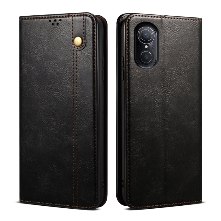 Custodia per telefono in pelle con trama di cavallo pazzo in cera d'olio, For OPPO A96 5G / Reno7 Z 5G, For Google Pixel 7 Pro 5G, For Google Pixel 7 5G, For Huawei nova 9 SE, For Xiaomi Redmi 10C, For Samsung Galaxy A23 5G