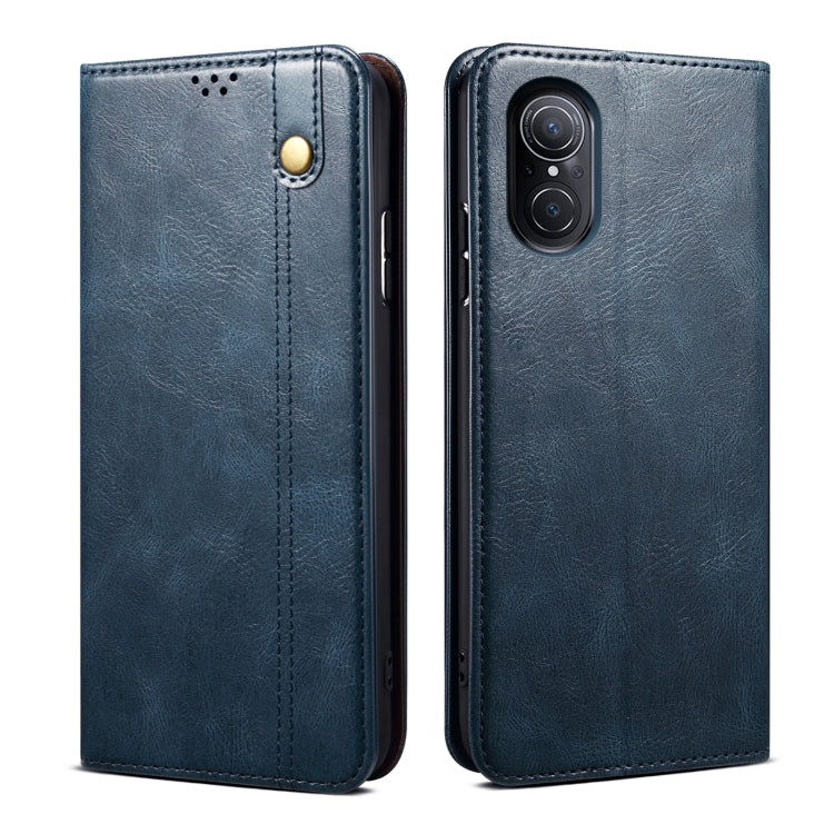 Custodia per telefono in pelle con trama di cavallo pazzo in cera d'olio, For OPPO A96 5G / Reno7 Z 5G, For Google Pixel 7 Pro 5G, For Google Pixel 7 5G, For Huawei nova 9 SE, For Xiaomi Redmi 10C, For Samsung Galaxy A23 5G