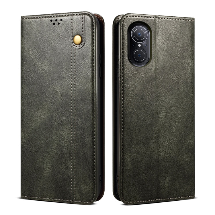 Custodia per telefono in pelle con trama di cavallo pazzo in cera d'olio, For OPPO A96 5G / Reno7 Z 5G, For Google Pixel 7 Pro 5G, For Google Pixel 7 5G, For Huawei nova 9 SE, For Xiaomi Redmi 10C, For Samsung Galaxy A23 5G