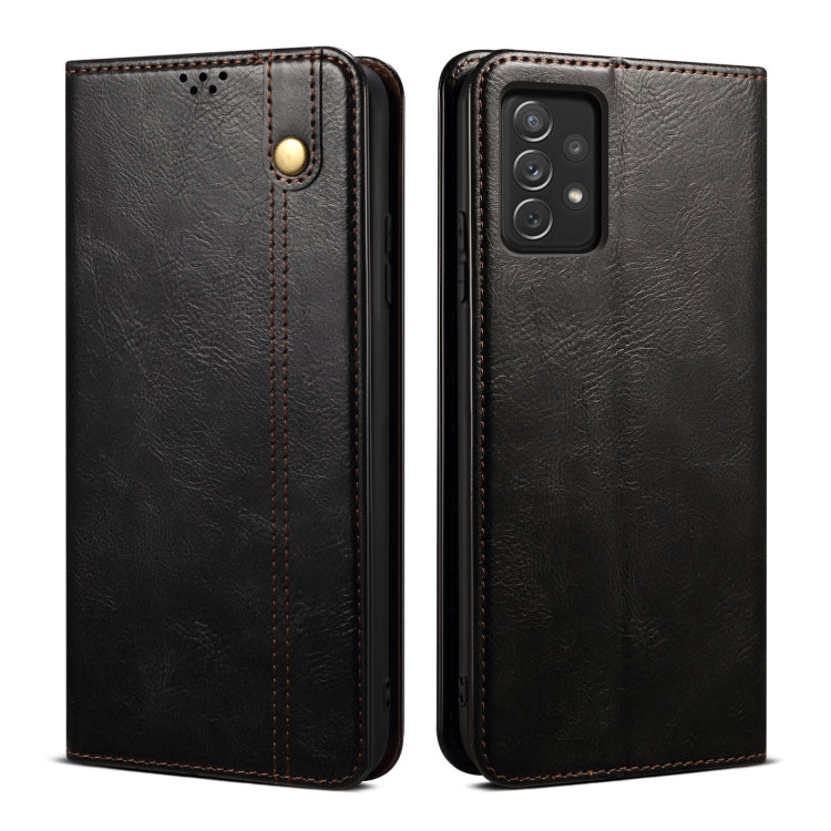 Custodia per telefono in pelle con trama di cavallo pazzo in cera d'olio, For OPPO A96 5G / Reno7 Z 5G, For Google Pixel 7 Pro 5G, For Google Pixel 7 5G, For Huawei nova 9 SE, For Xiaomi Redmi 10C, For Samsung Galaxy A23 5G