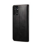 Custodia per telefono in pelle con trama di cavallo pazzo in cera d'olio, For Xiaomi Poco X4 Pro 5G