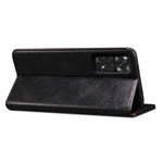 Custodia per telefono in pelle con trama di cavallo pazzo in cera d'olio, For Xiaomi Poco X4 Pro 5G